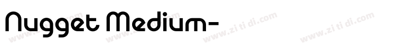 Nugget Medium字体转换